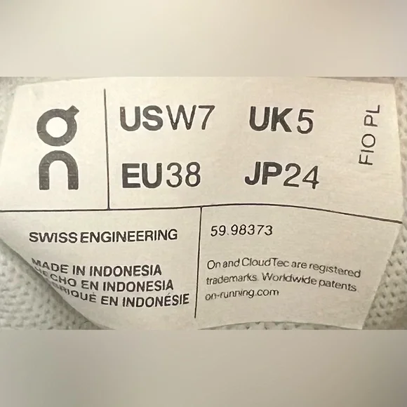 On Running White Athletic Shoes - Picture 5 of 6